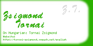 zsigmond tornai business card
